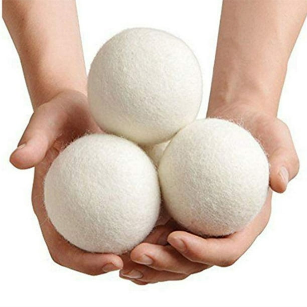 Bolas de lana secadoras – Suavizante de tela natural, reutilizable, reduce  las arrugas de la ropa y