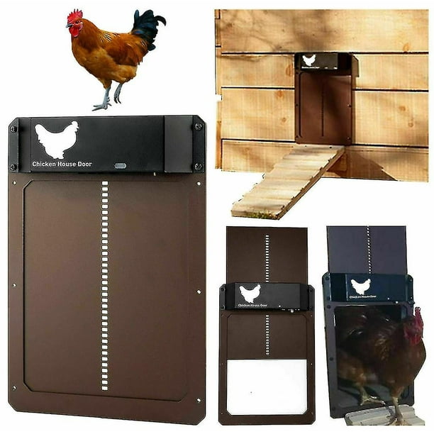 Puerta automática de gallinero Puerta automática sensible a la luz Puerta  para mascotas de pollo-- Teléfono móvil Teléfono móvil Accesorios para  teléfonos móviles