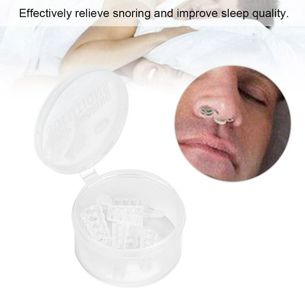 Dilatadores nasales antirronquidos de silicona de 4 tamaños dispositivo de  ayuda para la Apnea Clip nasal para dejar de roncar ANGGREK Otros