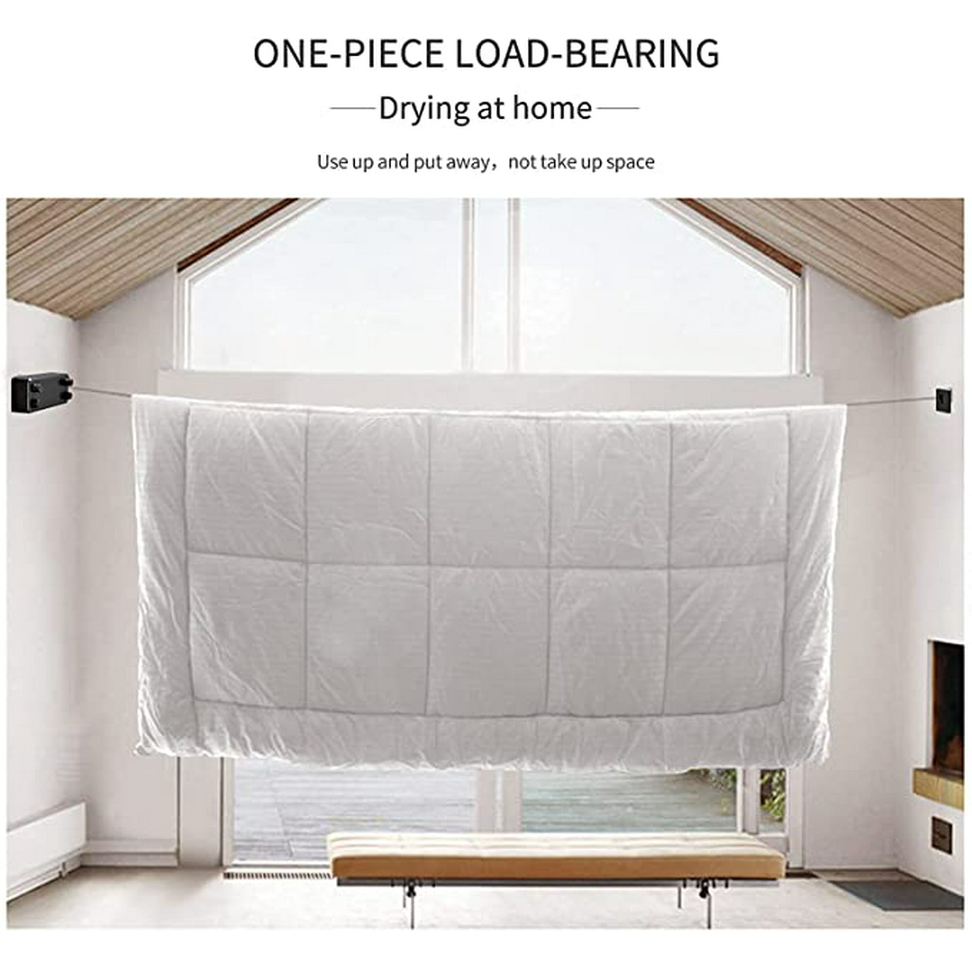 Tendedero retráctil, Tendedero extensible ajustable de 4,2 m, Poste de secado de ropa para exteriore XianweiShao 8390612011221 | en línea