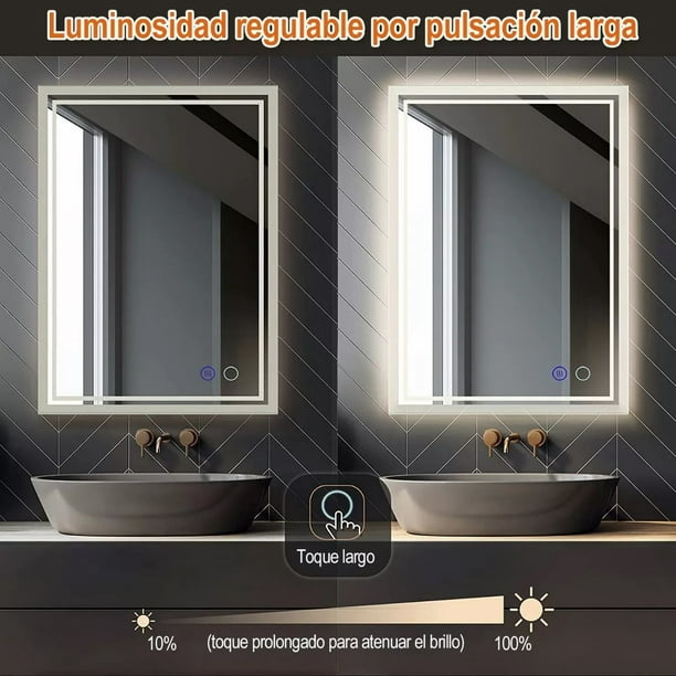 Genérico Luz espejo LED Lámparas espejo baño 6W Blanco cálido