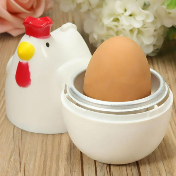 VURTU Hornee Huevos Microondas,Hervidor para Huevos de Doble Taza
