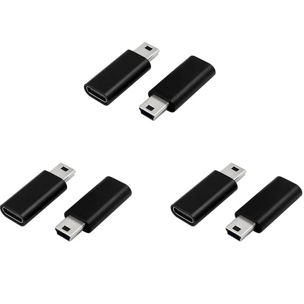Adaptador USB C a Mini USB 2,0 tipo C hembra a Mini USB macho