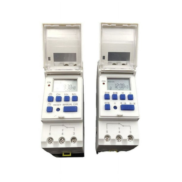 Temporizador LCD Temporizador eléctrico semanal Interruptor de temporizador  digital 15A (220V)