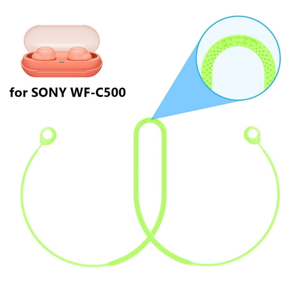 Audífonos Correa de silicona antipérdida para auriculares SONY WF-C500,  cable de cuello para auricul Universal Accesorios Electrónicos