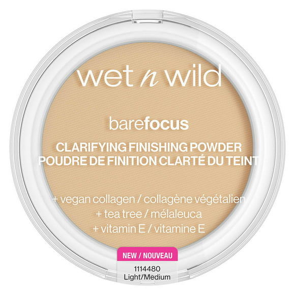 polvo fijador traslúcido de maquillaje bare focus clarifying finishing powder lightmedium wet n wild wet n wild polvo compacto