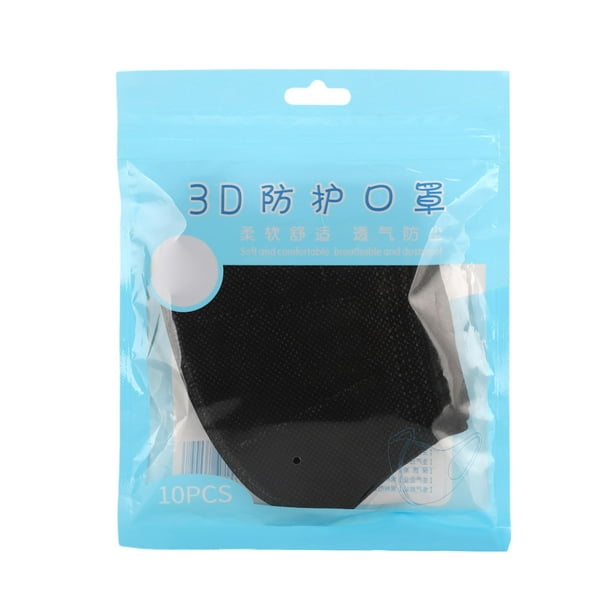 Blanco paquete de 10 piezas Mascarilla antipolvo desechable 3D