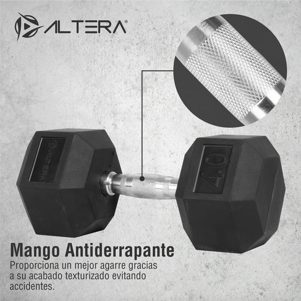 Mancuerna Hexagonal 40 Lbs - Uno Sports
