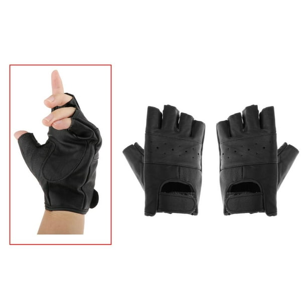 Steampunk - Guantes sin dedos para hombre, guantes de algodón para  motocicleta, guantes de conducción de café gris, gris