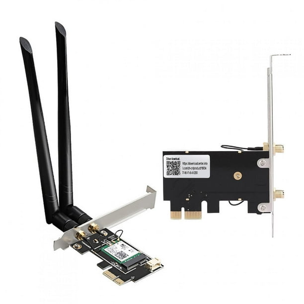 Tarjeta de red WiFi inalámbrica, Bluetooth 5.0-Dual Band Adaptador  Bluetooth inalámbrico, Wi-Fi 6 6 Gigabit 2400M tarjeta de red para portátil  y