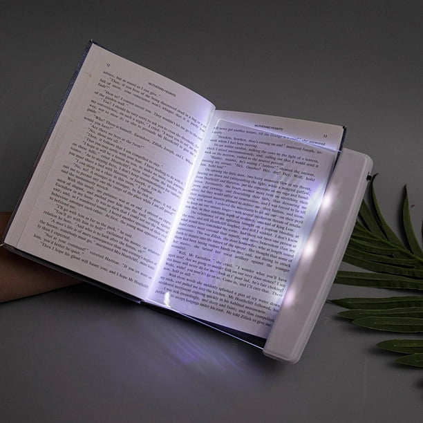Luz de libro led lámpara Protección ocular Luz de lectura Panel de licencia  plana Lámpara de lectura para dormitorio de Dormitorio Yinane Libro de  lectura de luz