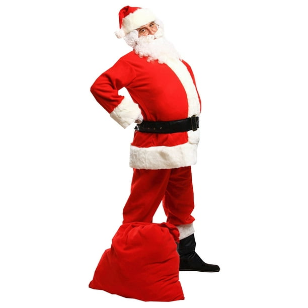 Navidad elf de Papá Noel velvetón Calzoncillos calzones para hombre, M,  rojo, verde
