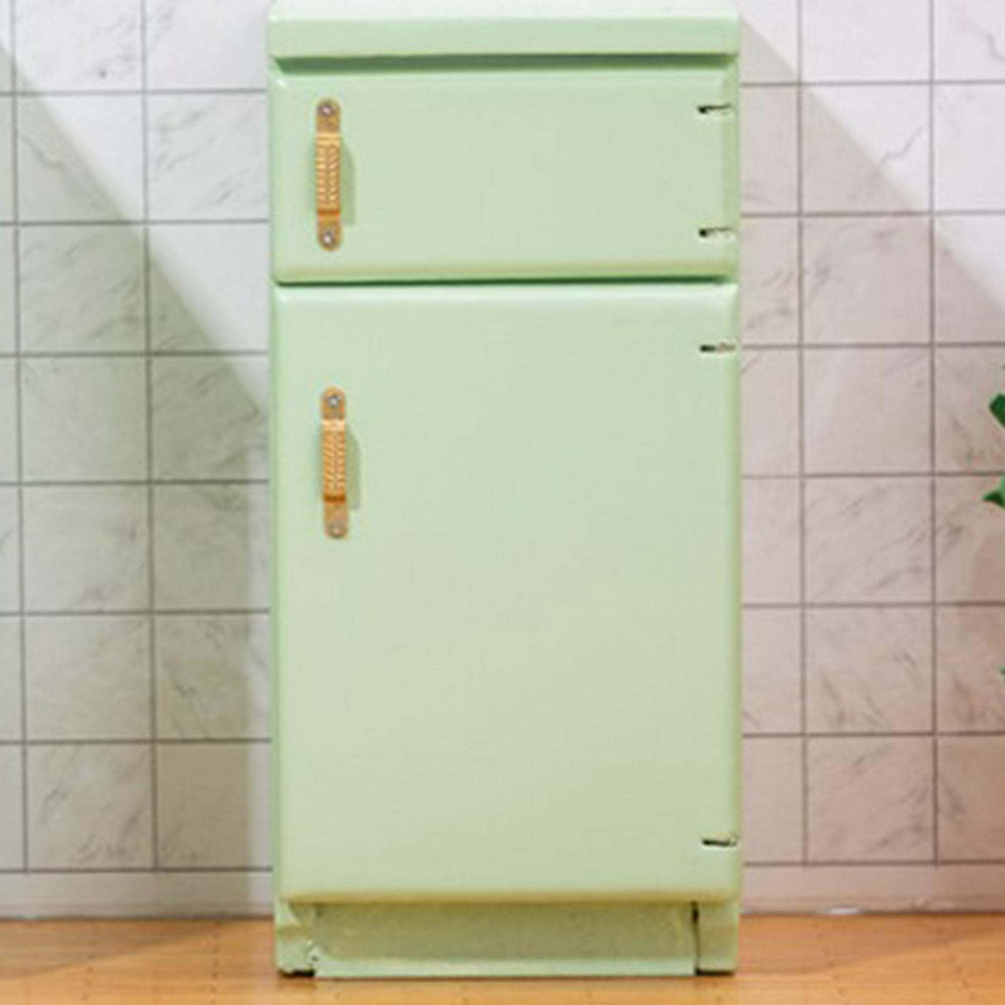 LUOZZY Casa De Muñecas Mini Refrigerador 1:12 Miniatura Nevera Juguete Casa  De Muñecas Muebles Decoración De Juguete Foto Prop - Verde