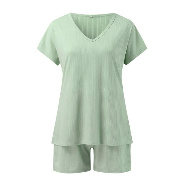  Camiseta básica de manga corta para mujer, estilo básico,  ajuste holgado, cuello redondo, color sólido, blusa ajustada, A16166-army  Verde : Ropa, Zapatos y Joyería