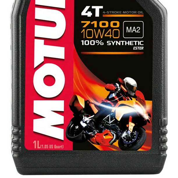Aceite Motul 10w40 7100 100% Sintético Para Moto 4t 4 Litros
