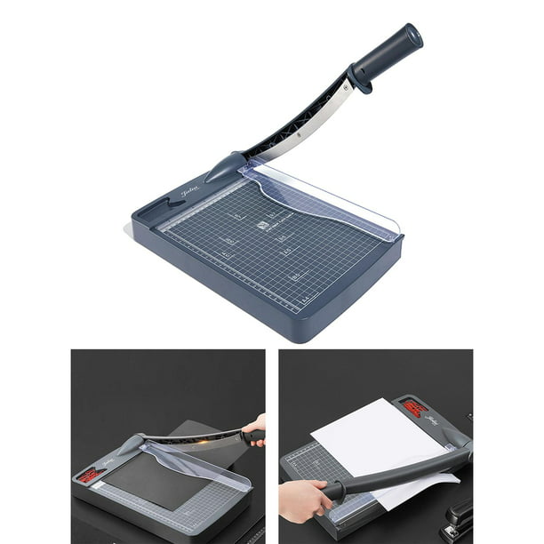 Cortador de papel manual de acero de escritorio A4 A3 Fotos Máquina  cortadora de papel de guillotina de grado comercial para escuela, oficina
