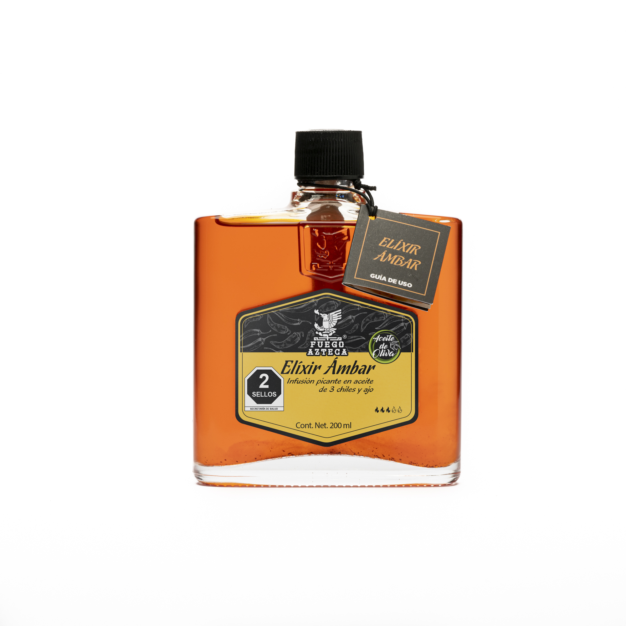 FUEGO AZTECA Elíxir Ámbar Salsa/Infusión natural en Aceite de Oliva