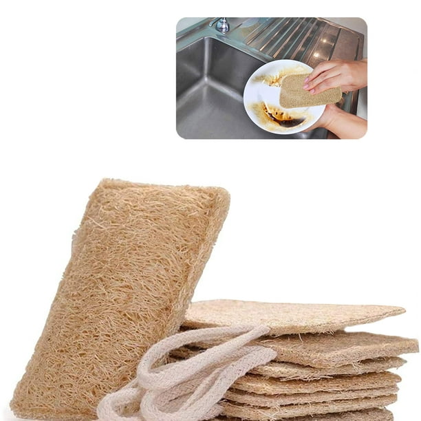  LIUYI - 5 esponjas nano para lavar platos, limpieza del hogar,  cocina, esponja de doble cara, color gris claro, tamaño: 10 unidades :  Salud y Hogar