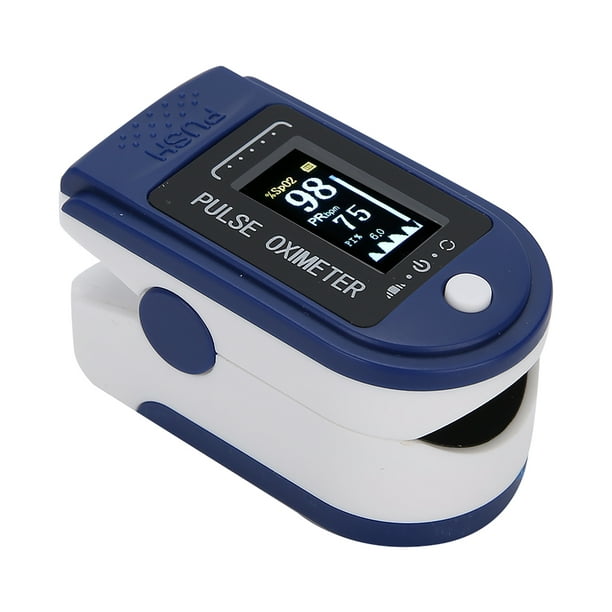 Oxímetro de pulso para dedo, Monitor de oxígeno en sangre, medidor de  saturación de oxígeno de pulso SPO2 con pantalla OLED para hogar  hospitalario VoborMX