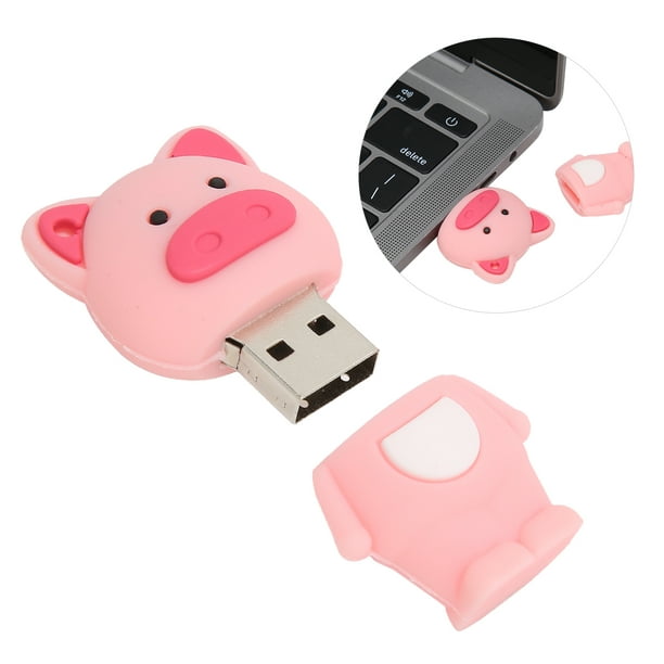Memoria USB con forma de animal de dibujos animados para oficina en casa  unidad Flash USB encantadora para almacenamiento de datos