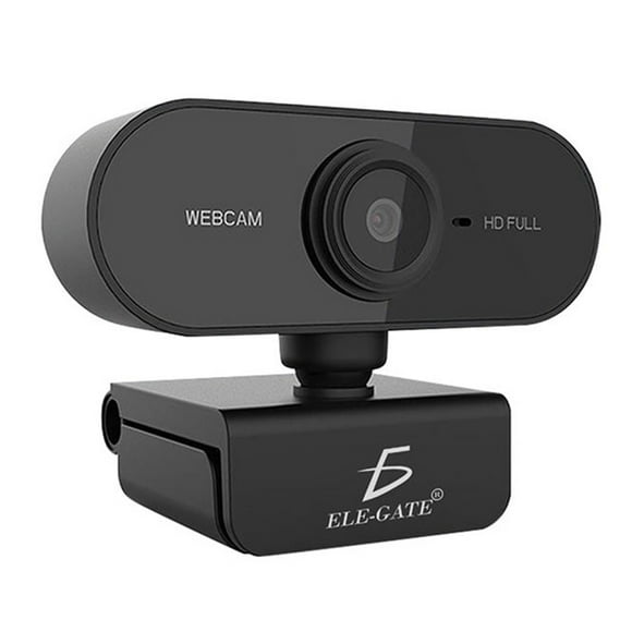 webcam usb para computadora 1080p hd con micrófono elegate webcam full hd