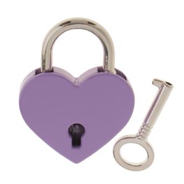 Candado Maleta Maleta Hardware Forma de corazón con llave Viaje Joyero Boda  Amor Corazón Cerradura (rojo)