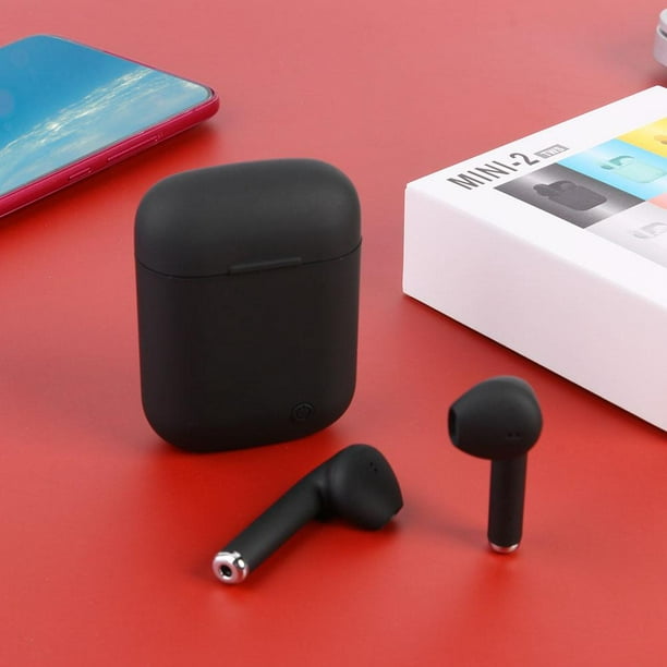 Mini auriculares inalámbricos Bluetooth y micrófono. Auriculares