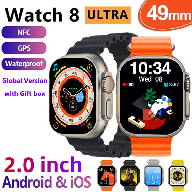GS8Ultra Smart Watch 8 de la Serie Ultra 8 NFC Smartwatch Hombre Mujer  llamada Bluetooth resistente al agua - China Reloj Digital y GS8 Ultra  precio
