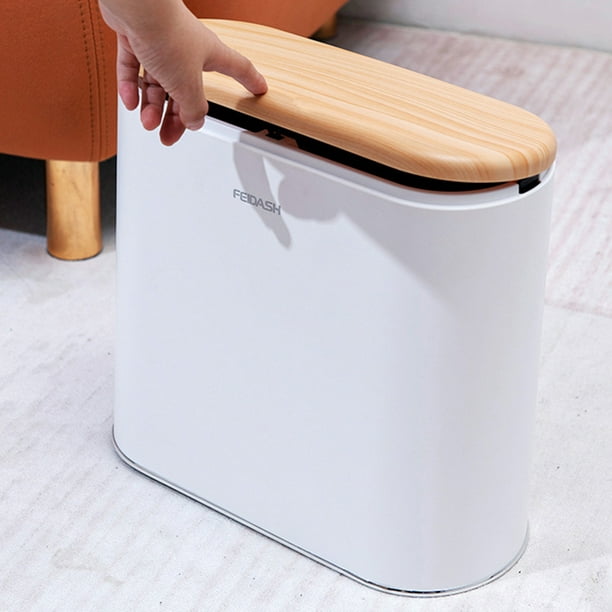 Cubo de basura de cocina prensa para abrir Mini cubo de basura