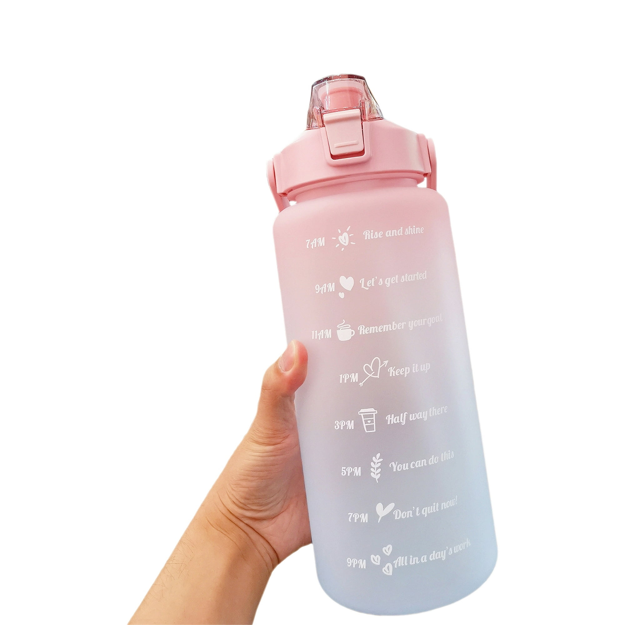 Botella De Agua 2l,botella De Agua Con Funda, Pajita Y Marcador Horario con  Ofertas en Carrefour