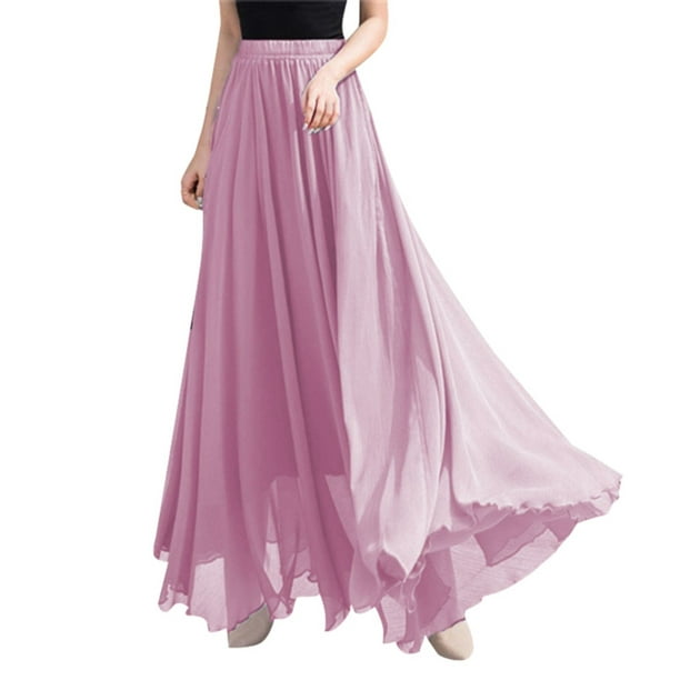 Gibobby mini faldas de mujer grande estampada adelgazante de cintura pequeña,  falda larga Floral ros Gibobby
