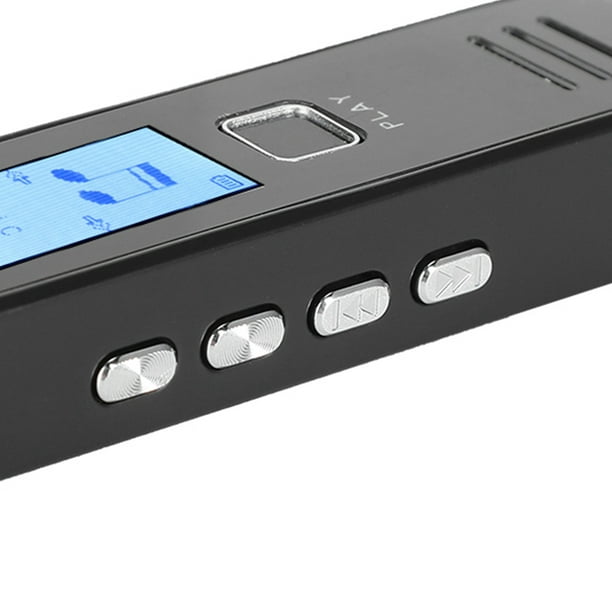 Grabadora de voz profesional portátil, mini cámara con reducción de ruido  de alta definición, operación de una tecla-256gb (negro)