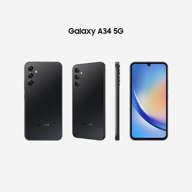 Samsung Galaxy A34 5G, 128GB desbloqueado, color negro
