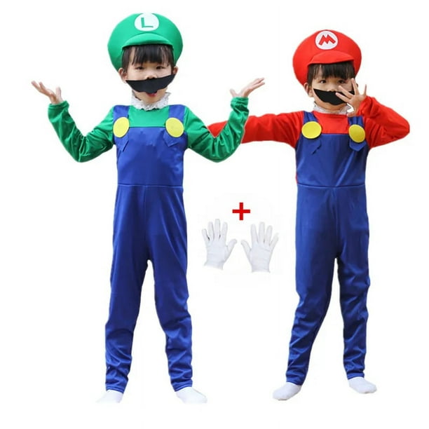 Disfraz de Super Mario Bros, disfraz de niño, disfraz de niño pequeño,  mascota de Mario, disfraz de fiesta, disfraz de Halloween, regalo de  cumpleaños, diferentes tamaños -  México