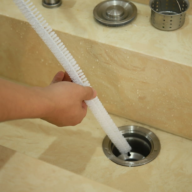 71cm Long Flexible Cleaning Brush Sink Overflow Drain Unblocked