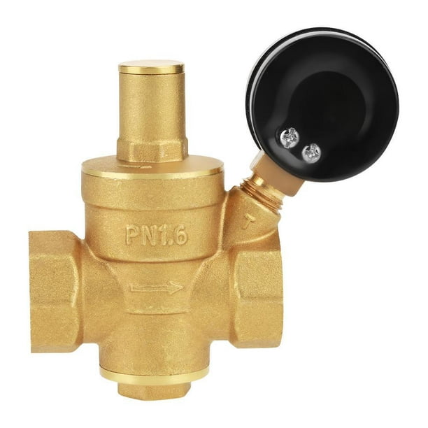 Regulador reductor de presión de agua ajustable DN25, válvula reductora de  presión de agua de latón + manómetro Manómetro de agua (DN25) ACTIVE  Biensenido a ACTIVE