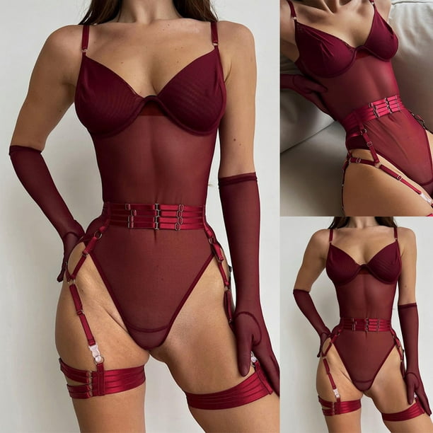 Gibobby Ropa sexy de mujer para sexo Conjunto de Lencería Sexy