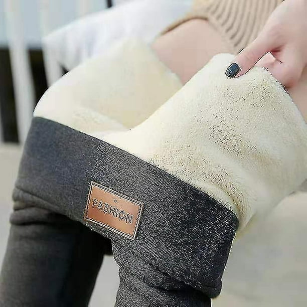 Leggings de invierno para mujer Pantalones térmicos elásticos Medias de  grueso S Hugo Pantalones con forro polar para mujer