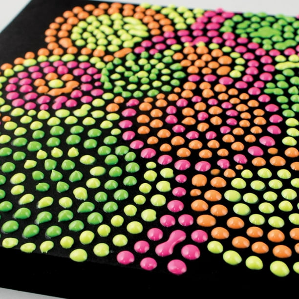 Pintura de vidrio extraíble 3D con juego de 8 colores, pintura acrílica  hinchada