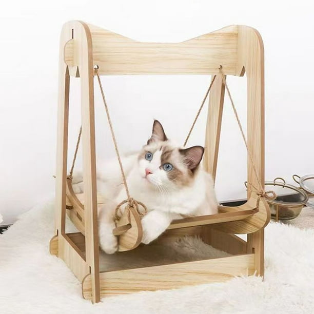 La hamaca para gatos de Kiwoko que es ideal para pisos pequeños