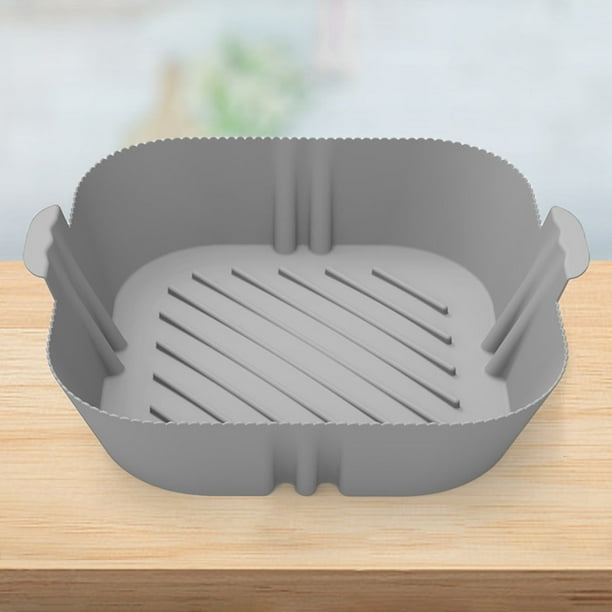 Bandeja de silicona para freidora de aire, almohadillas para hornear  reutilizables impermeables para cocina casera (gris) Ehuebsd Libre de BPA