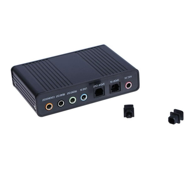 USB 6 Channel 5.1 Tarjeta de sonido de óptico externo para PC portátil (Negro) Ndcxsfigh | Bodega Aurrera en línea