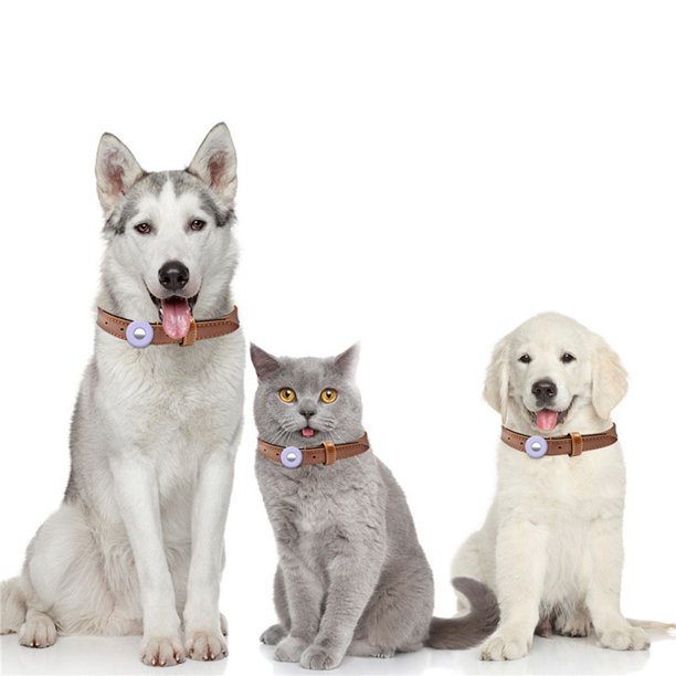 Funda Airtag Perro Gato Mascota Collar Silicona Impermeable