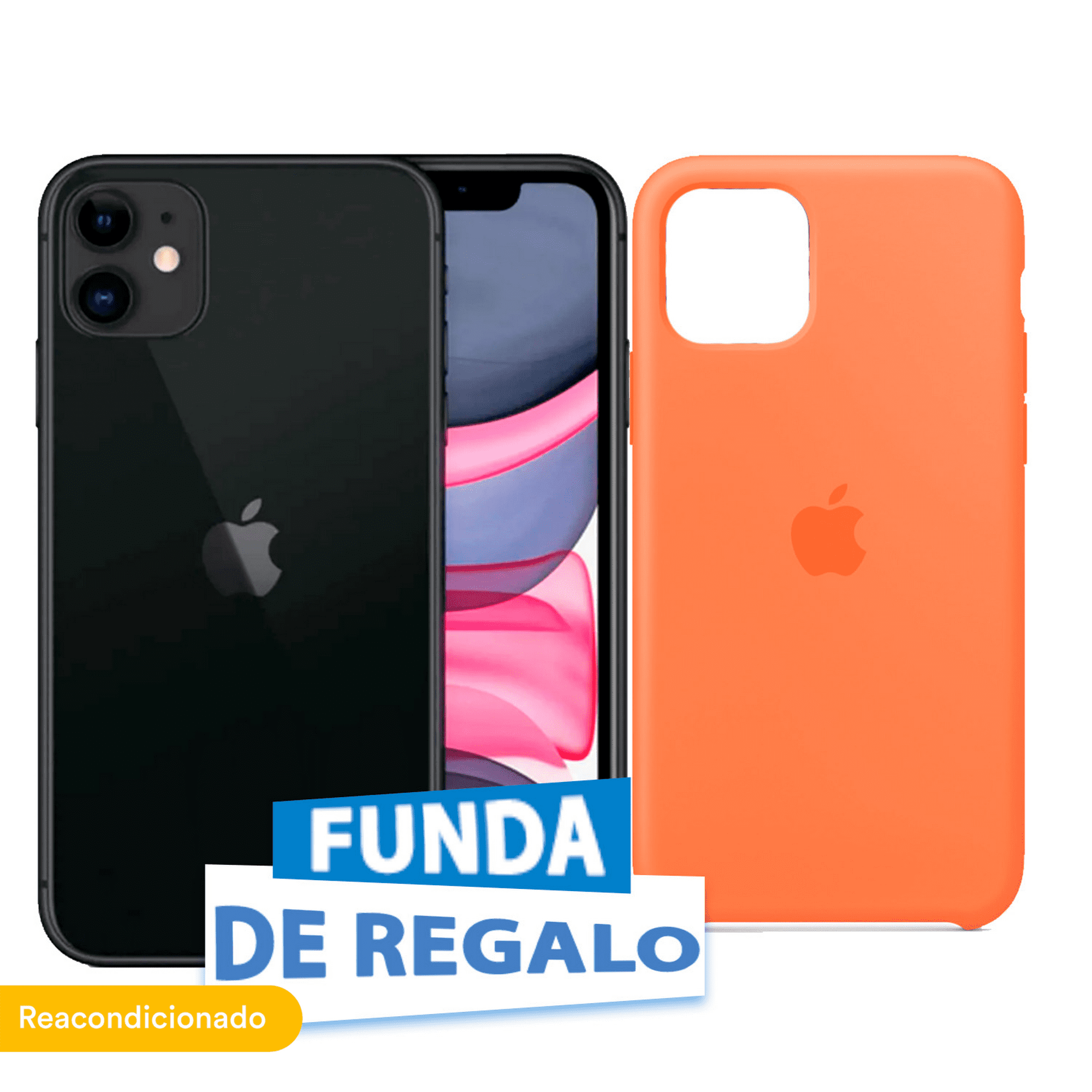 Celular Reacondicionado Apple iPhone 11 128GB Rojo + Funda de Regalo, Apple