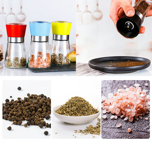  Paquete de molinillo eléctrico de sal y pimienta UN8 y juego de  salero y pimentero : Hogar y Cocina