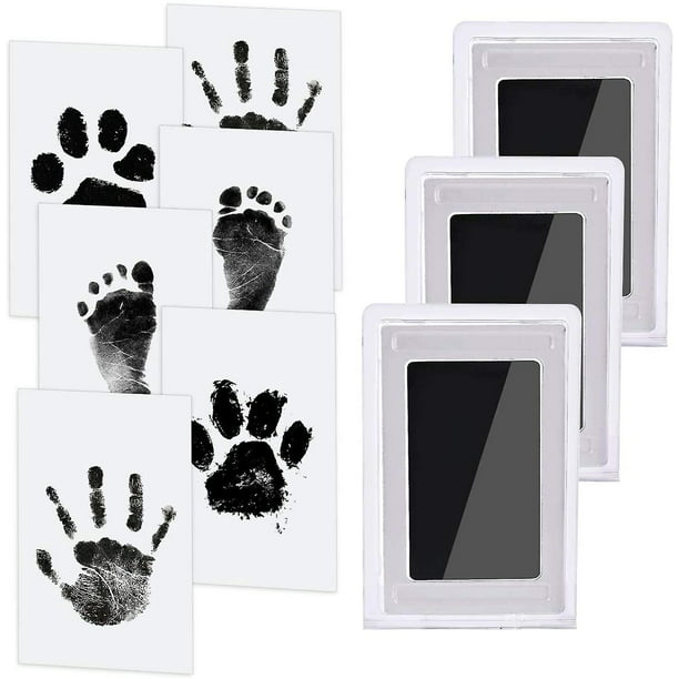 Kit de huellas y manos para bebés – Kit personalizado de impresión de pies  de bebé para recién nacido – Kit de huellas de bebé para niños pequeños –