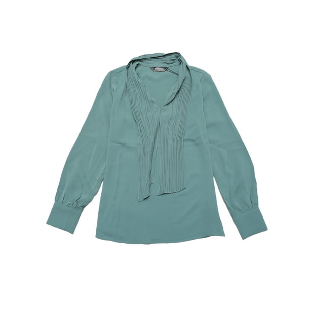 Ropa oficina mujer Blusa Elegante De Oficina De Trabajo Para Mujer, Camisa  Plisada Con Cuello De Laz Unique Bargains Blusa