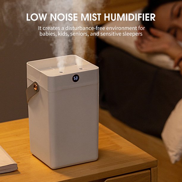 Humidificador de niebla 3L con pantalla de humedad Humidificador de niebla  fría de doble rociado Dor yeacher