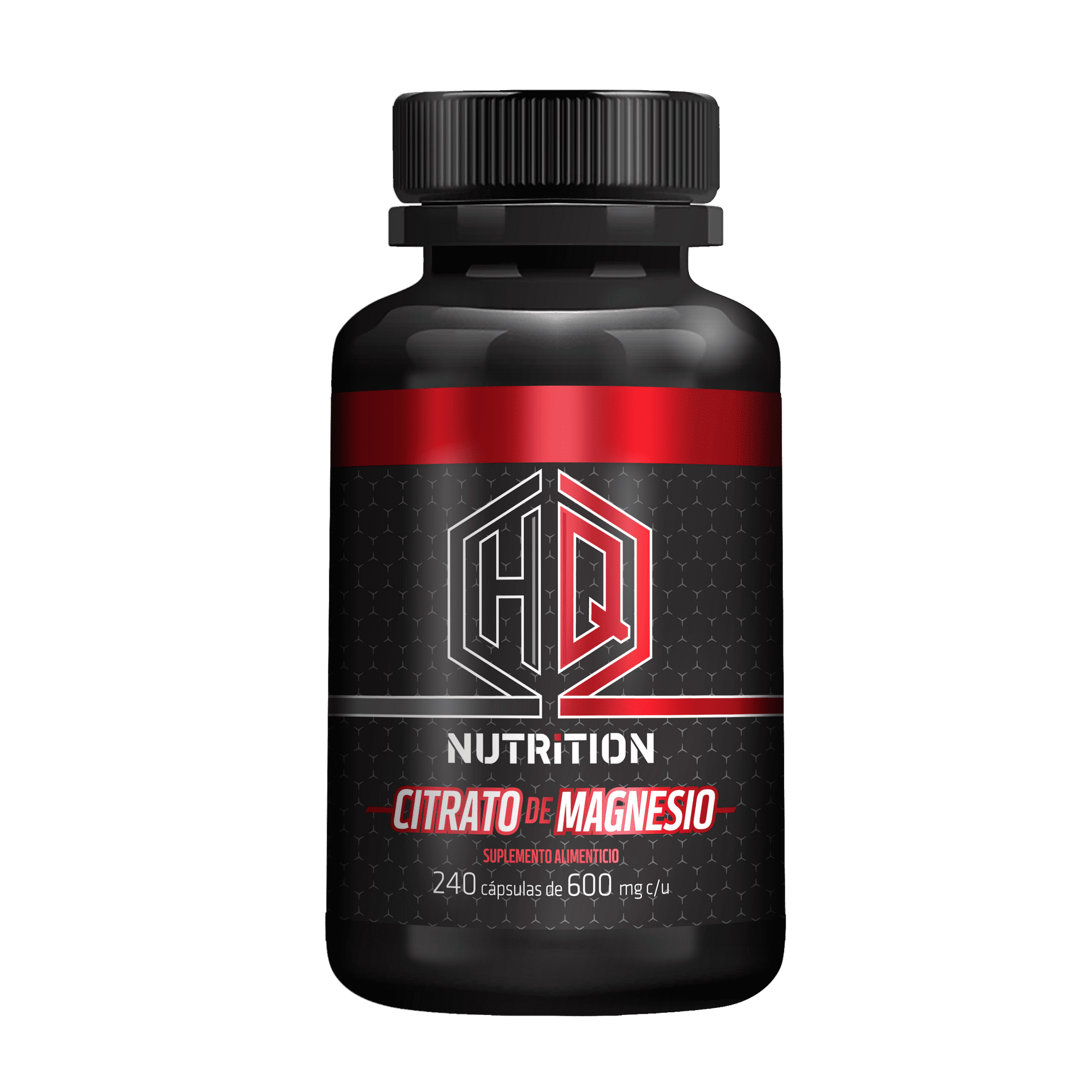 Citrato de magnesio hq nutrition 240 cápsulas suplemento alimenticio
