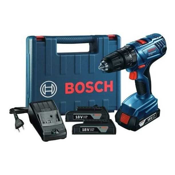 Taladro percutor Bosch GSB 180-LI 18V 2 baterías y maletín